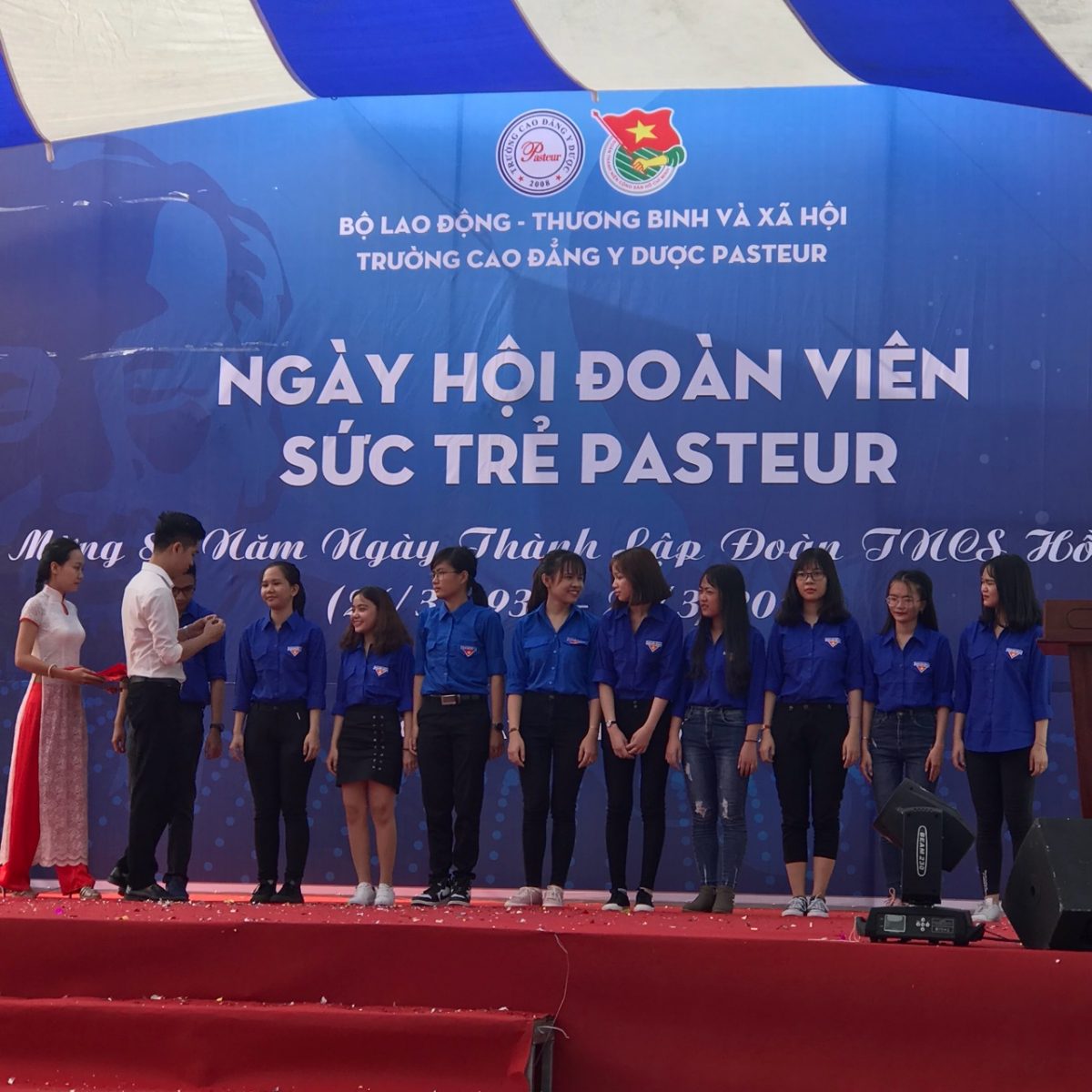Trường Cao đẳng Y Dược Pasteur long trọng tổ chức lễ mít tinh kỷ niệm 87 năm thành lập Đoàn TNCS Hồ Chí Minh