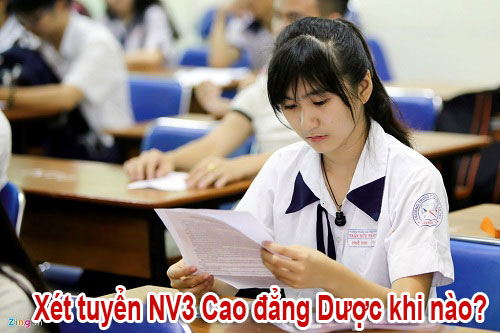 Cao đẳng Dược Hà Nội nhận hồ sơ xét tuyển NV3 khi nào?